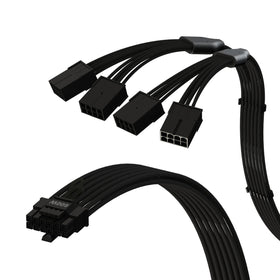 LINKUP 12VHPWR connector closeup showing secure GPU connection benefit