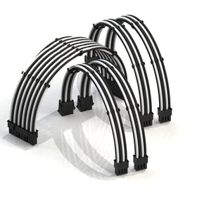 LINKUP AVA 30cm PSU cable extension sleeve for tidy, professional‑looking builds.