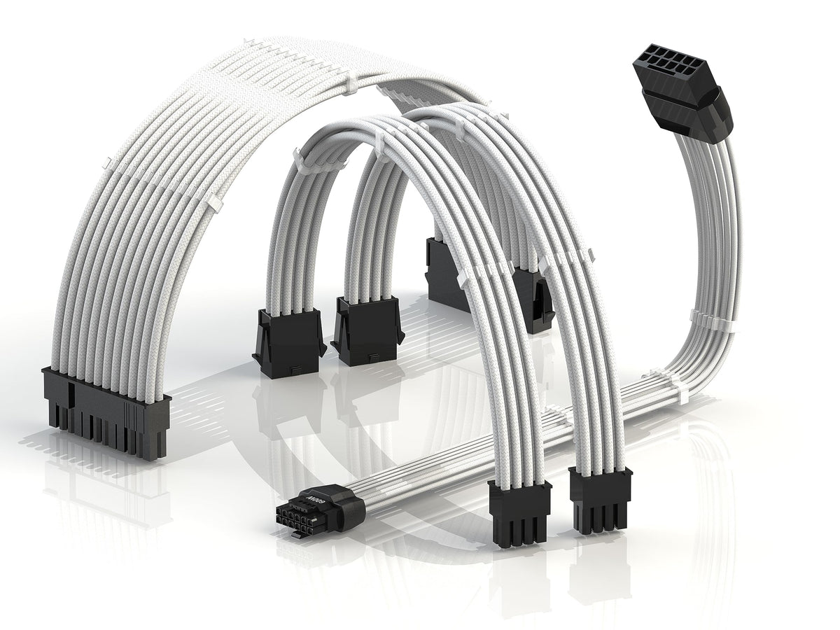 LINKUP AVA front packaging showing white sleeved cable kit and components benefits clean build