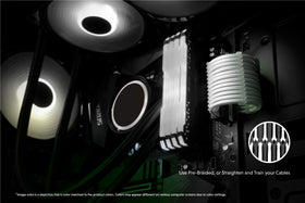LINKUP AVA installed in PC next to GPU showing improved cable management and airflow