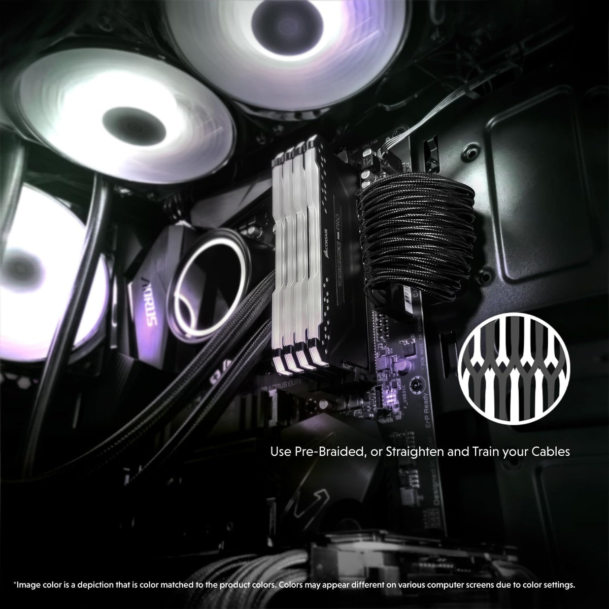 LINKUP AVA installed in PC showing tidy cable management and reliability