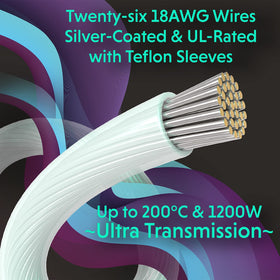 LINKUP GPU 6+2 pin cable 30cm for tidy GPU power paths.