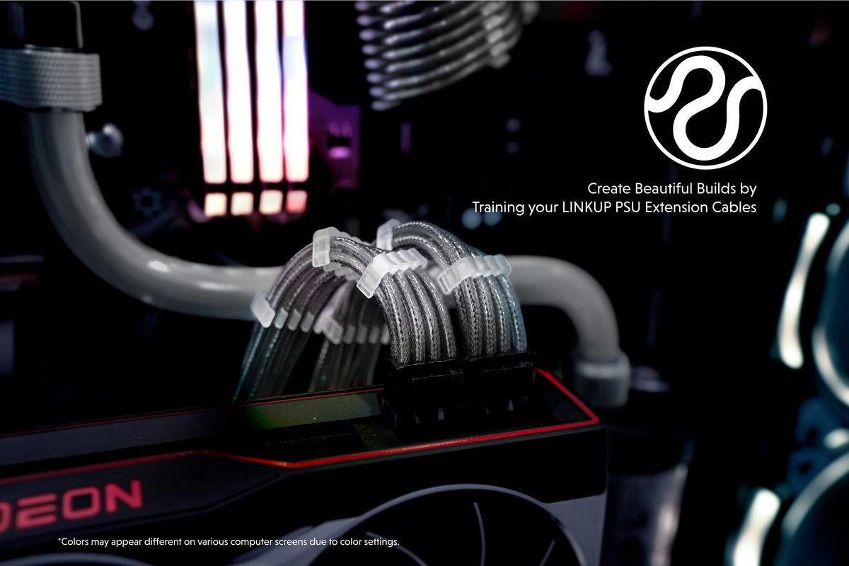 LINKUP 24-pin motherboard cable ensures broad compatibility for full systems.