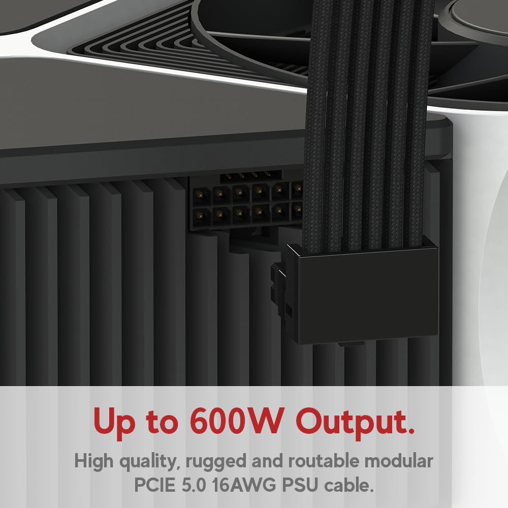 LINKUP direct PSU-to-GPU connection reduces clutter and improves airflow