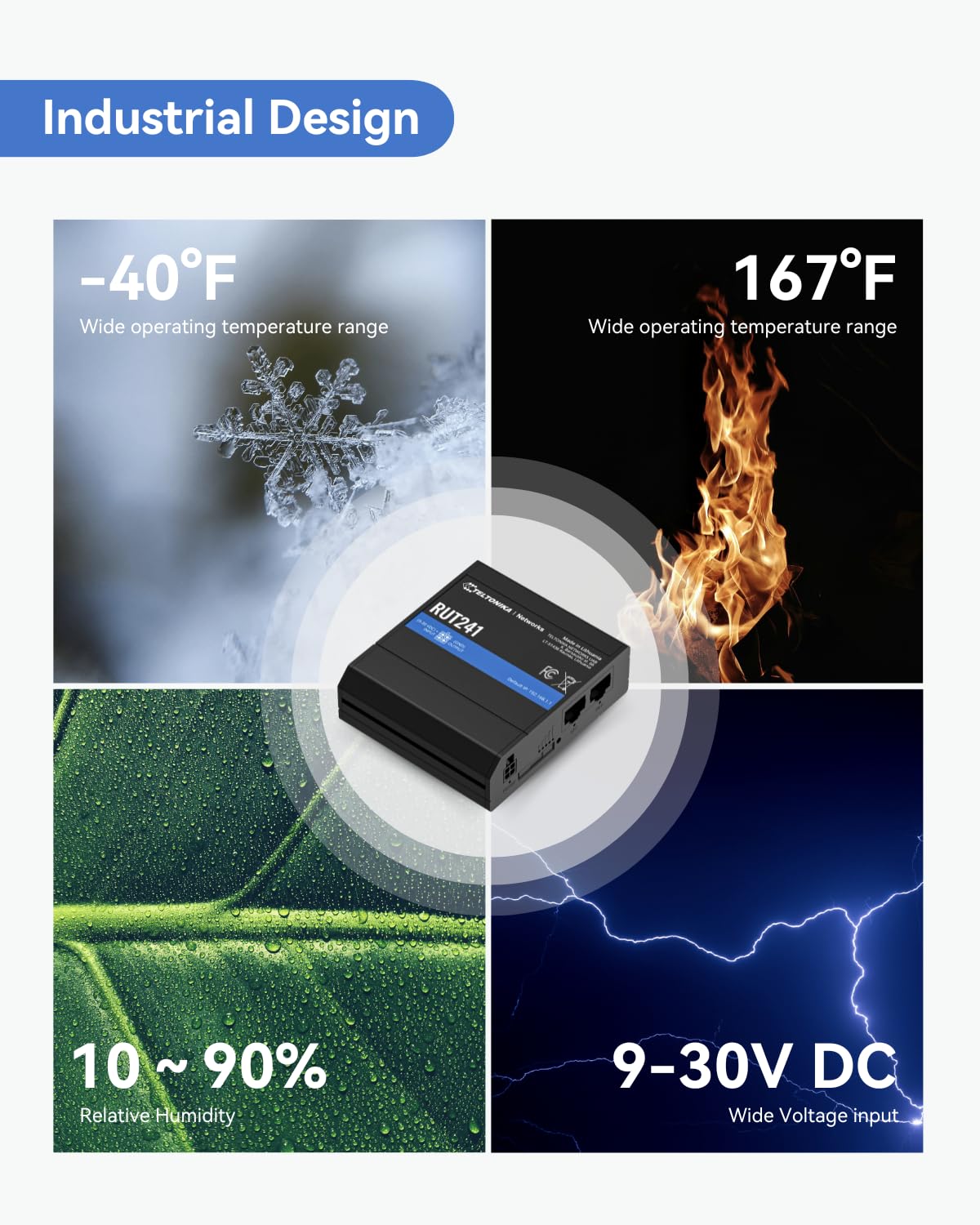LINOVISION RUT241 US Version carrier certifications with Verizon AT&T and T-Mobile.