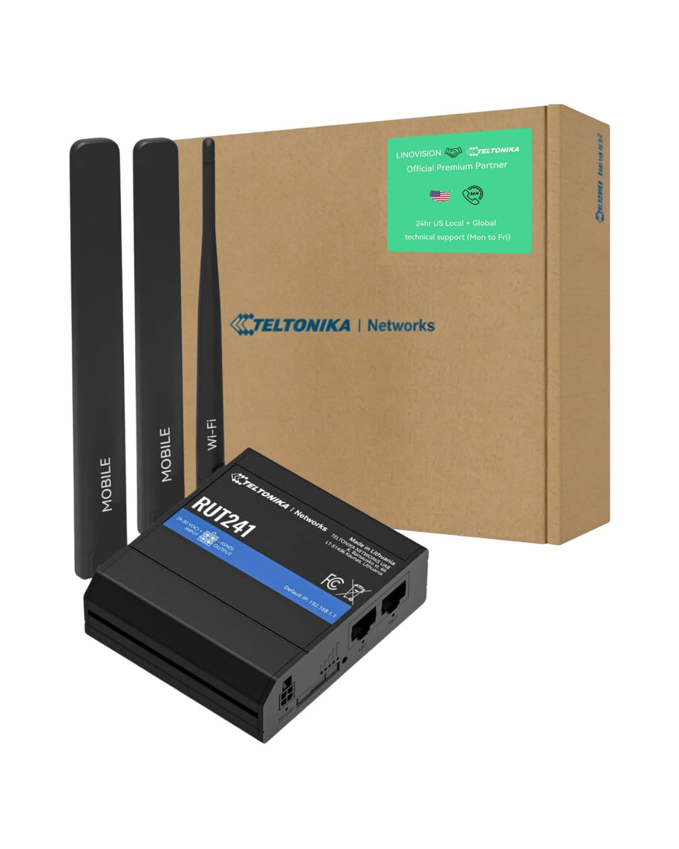 LINOVISION RUT241 US Version exterior rugged industrial router for reliable connectivity.