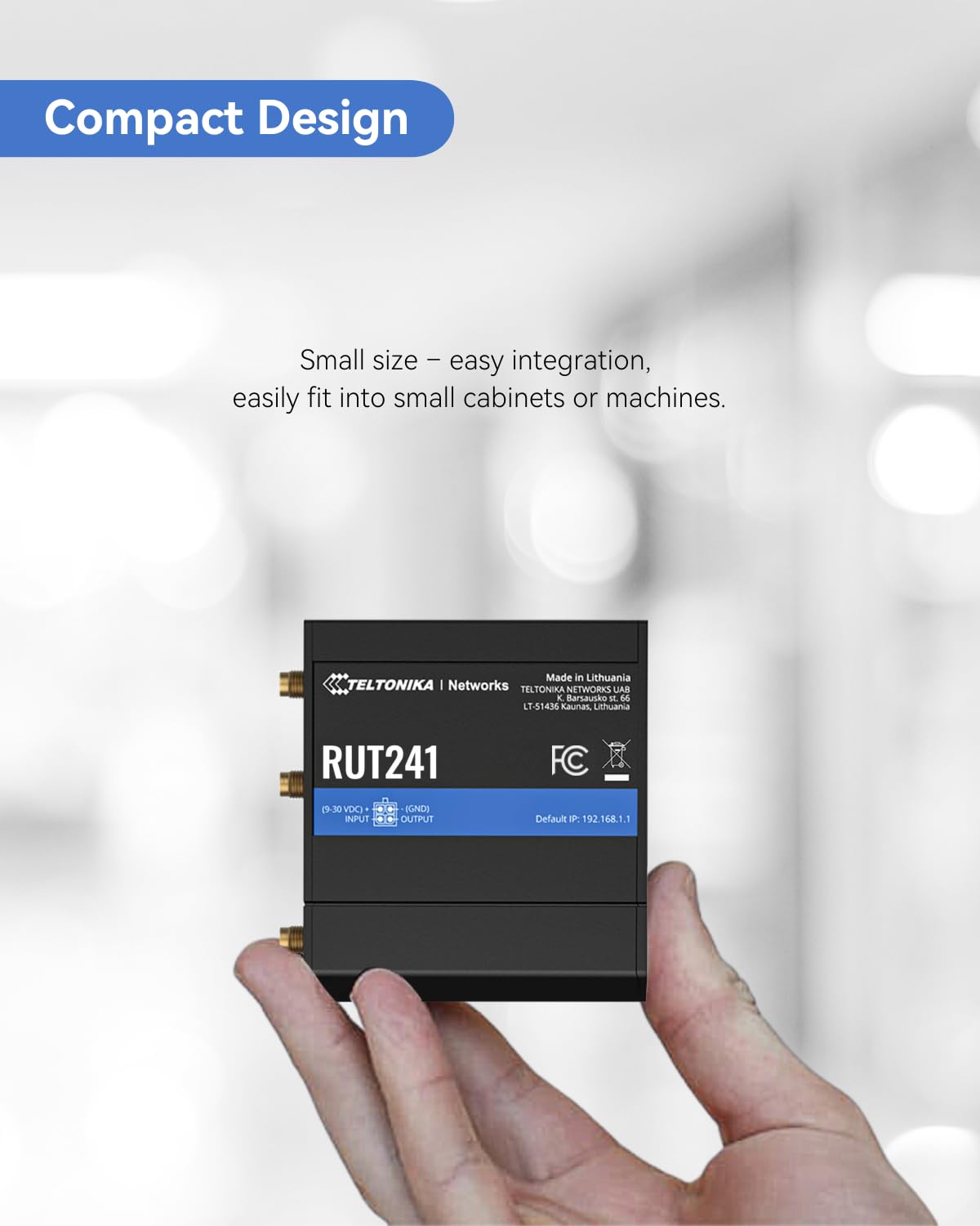 LINOVISION RUT241 US Version Wi-Fi AP mode for flexible local networks.