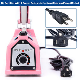 LinsnField Sealer Pro built-in fuse close-up emphasizing safety feature