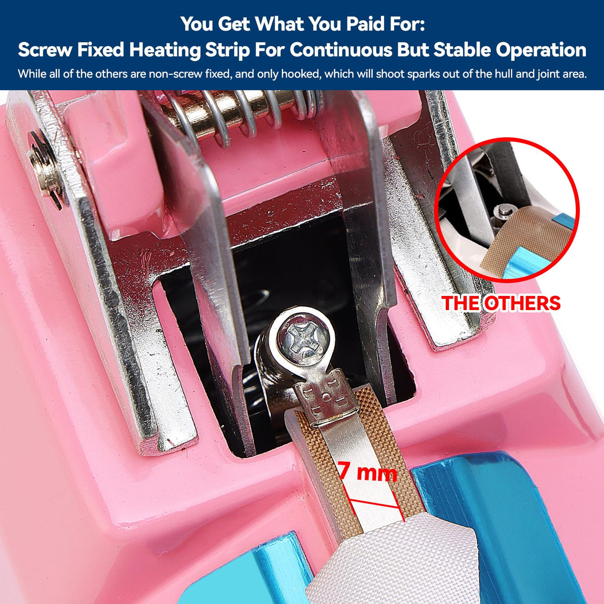 LinsnField Sealer Pro sealing edge close-up with precise 7-mm seal