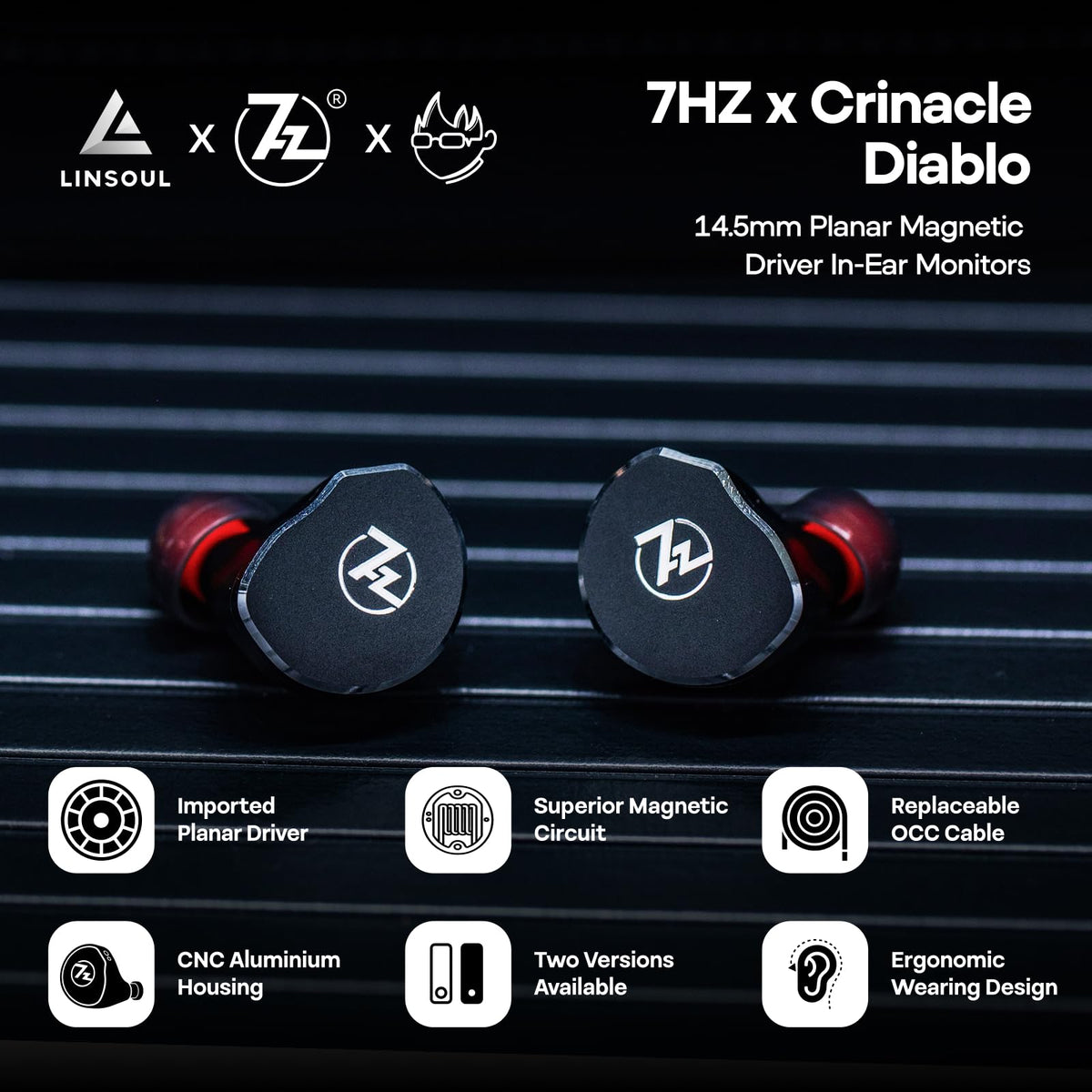 Linsoul Divine shell close-up highlighting premium aluminum finish for elegant aesthetics.