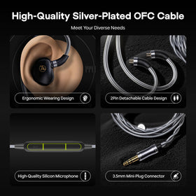 Linsoul G1 detachable 0.78mm 2-pin connector enabling upgrades