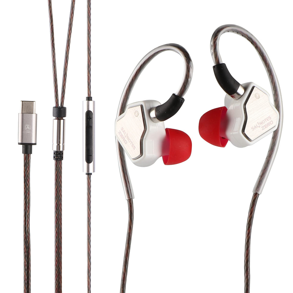 Linsoul Salnotes Zero front view showing compact IEM and clean finish for comfortable fit