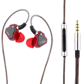 Linsoul Zero front view showing red stainless steel faceplate and comfortable fit benefit