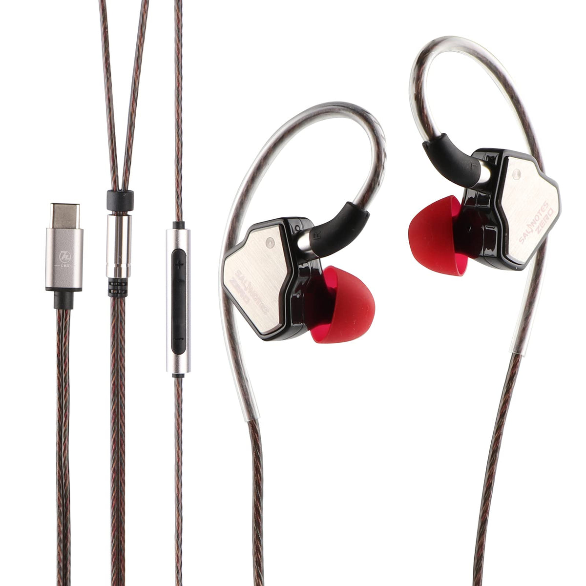 Linsoul 7Hz Salnotes Zero front view shows sleek IEM design and durable build