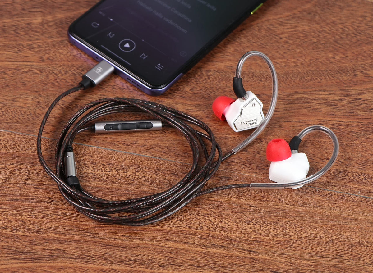 Linsoul Salnotes Zero worn in ear during commute illustrating ergonomic comfort and stability