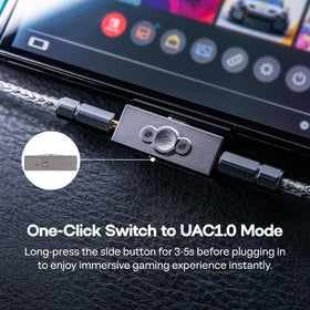 Linsoul Allegro Pro attached to smartphone, portable DAC/AMP enhances mobile music