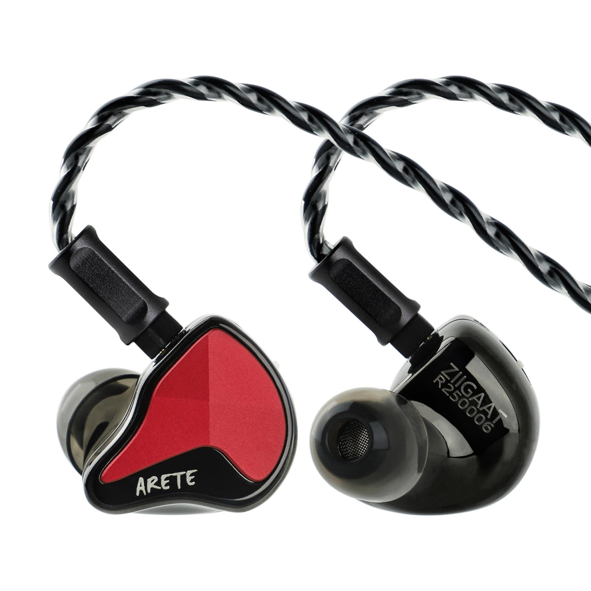 Linsoul Arete II IEM CNC aluminum shell close-up for premium precision and durability.