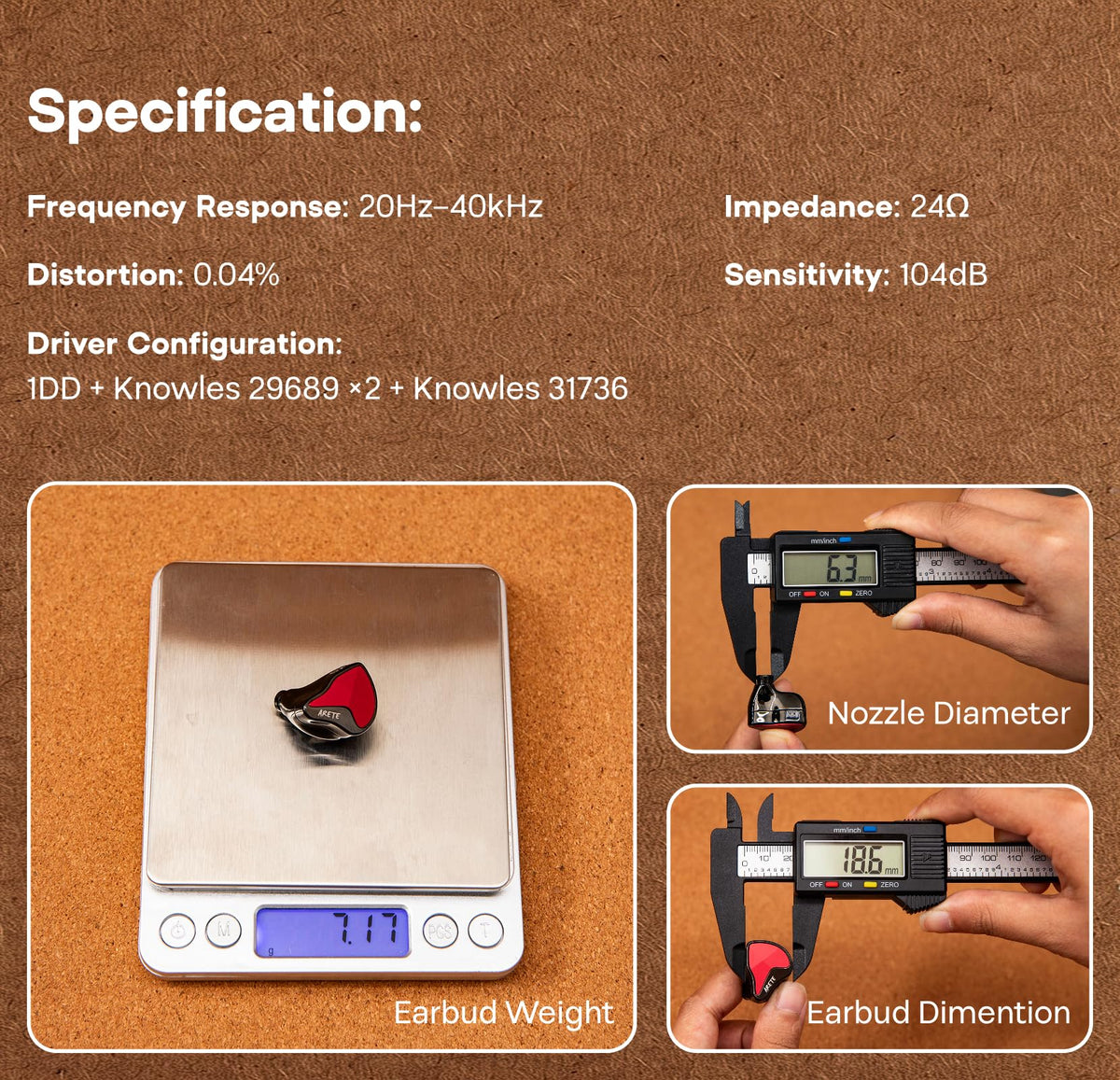 Linsoul Arete II in-ear fit demonstrating secure, comfortable wear.