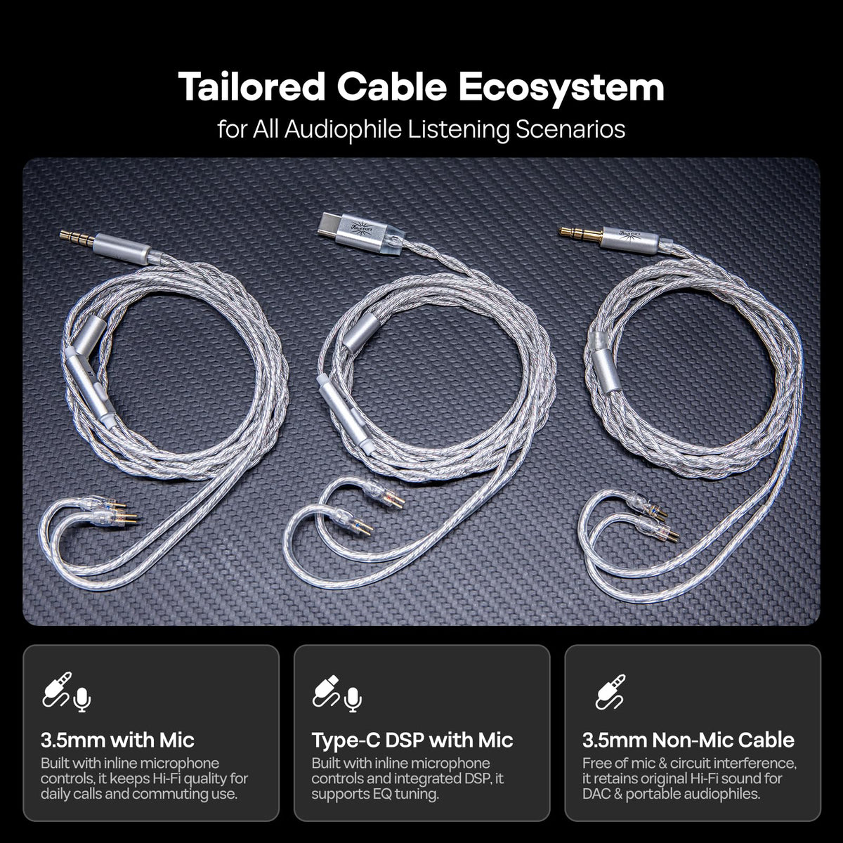 Linsoul Belle in-ear worn lifestyle shot conveying stage-ready fit and noise isolation