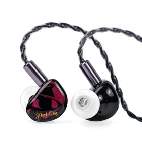 Linsoul Cadenza red front shell showing clean fit, improved comfort and clarity
