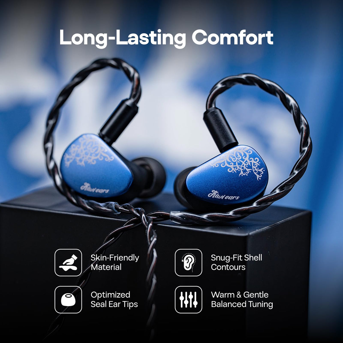 Linsoul Cadenza II worn in-ear lifestyle shot showing fit and isolation benefit