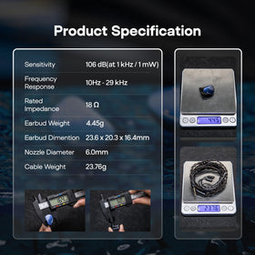 Linsoul packaging and accessories image showing included cable and case for long-term value benefit