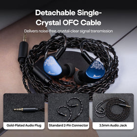 Linsoul Cadenza II next to a coin showing size and scale for comfortable fit benefit