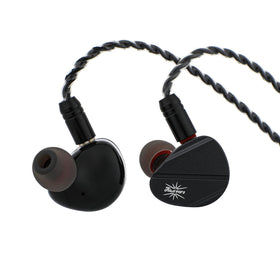 Linsoul Canta front view showing elegant resin shells and ergonomic shape benefit comfortable fit