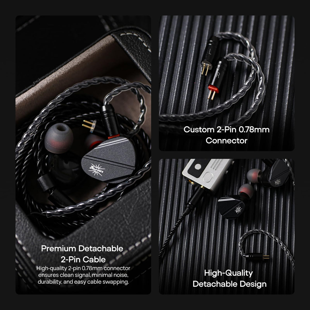 Linsoul Canta packaging and accessories displayed for included cable and care items benefit