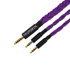 Linsoul GranVia 4.4mm TRRRS plug detail, showing balanced connection benefit for cleaner audio