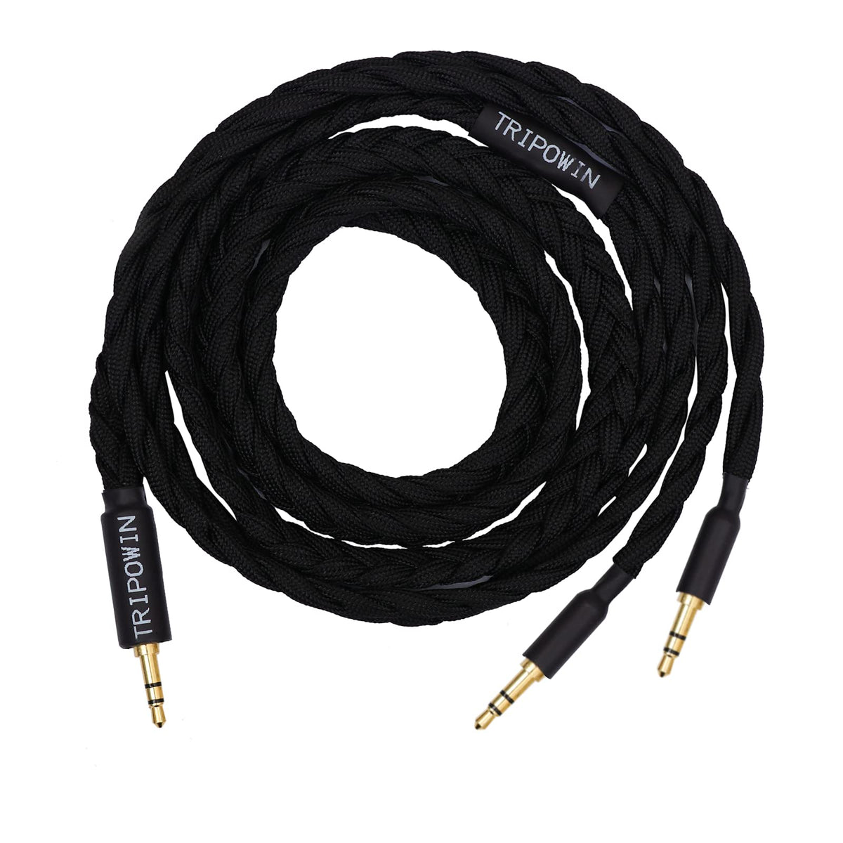 Linsoul GranVia front view showing black sleeved cable and connectors, professional look