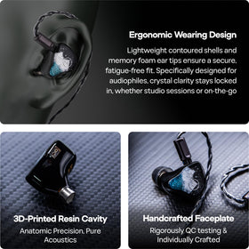 Linsoul Horizon handcrafted quality with a durable, lightweight resin shell.