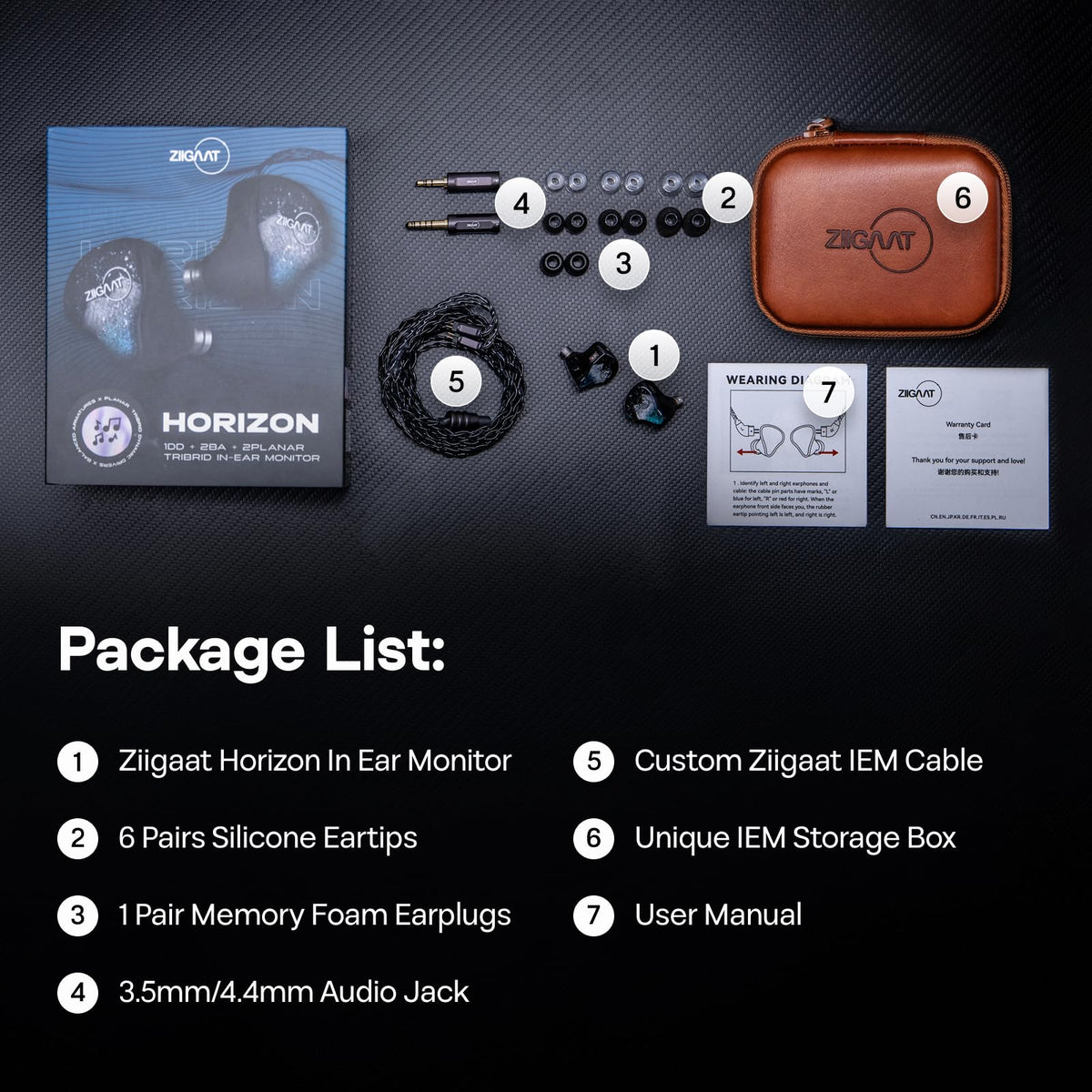 Linsoul Horizon studio-ready accessories enable customizable fit and setup.