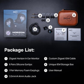 Linsoul Horizon studio-ready accessories enable customizable fit and setup.