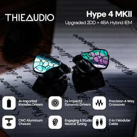 Linsoul HYPE 4 MKII CNC aluminum body for durable, portable listening.
