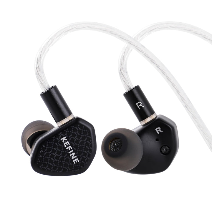 Linsoul Kefine Klean front view showing polished alloy housings and ergonomic fit