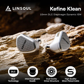 Linsoul Kefine Klean silver nozzle for warmer, smoother sound tuning.