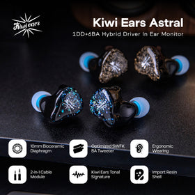 Linsoul Kiwi Ears Astral resin shell designed for long listening sessions