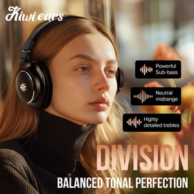 Linsoul Kiwi Ears Division 40mm driver detail for powerful sound.