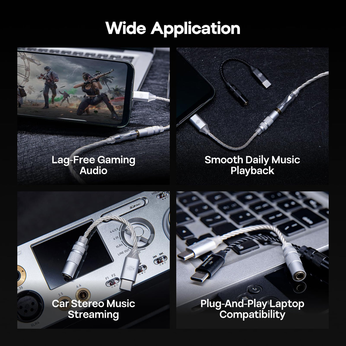 Linsoul Kiwi Ears AD1 compact, durable dongle for on-location recording and monitoring.