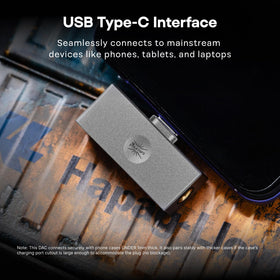 Linsoul Allegro Mini next to earbuds to show pocket-sized scale and travel readiness