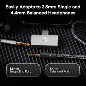 Linsoul Allegro Mini paired with IEMs in use delivering clearer, detailed sound