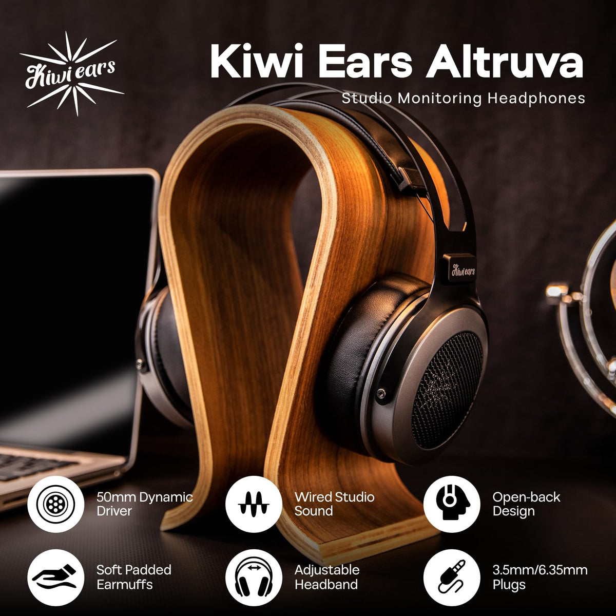 Linsoul Kiwi Ears Altruva 50mm dynamic driver delivers tight bass and clear highs.