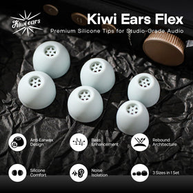 Linsoul Kiwi Ears close-up of silicone texture, comfort and soft seal benefit