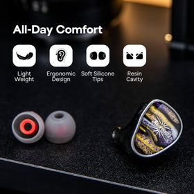 Linsoul Kiwi Ears Étude balanced armature drivers ensure clean mids and airy highs