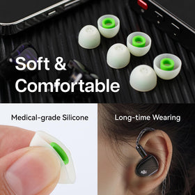 Linsoul Kiwi Ears Flex L green tip for larger ears