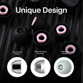 Linsoul Kiwi Ears fitted on KZ ZS10 Pro 2 earphones, secure seal for better sound