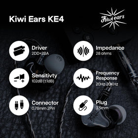 Detachable IEM cable connection on KE4 for customization