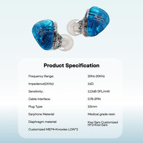 2-pin detachable cable with a 3.5mm plug ready for modern devices.