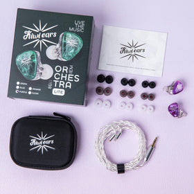 Compact in-ear design suited for studio monitoring and live performances.